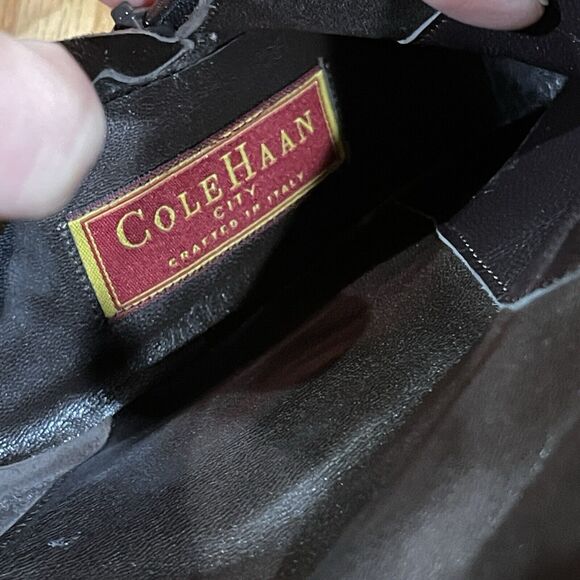 Cole Haan City Red Leather Pointed Toe Ankle Boots Kitten Heel Womens Size 6 EUC - Picture 12 of 16